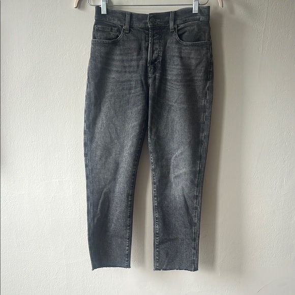 7 For All Mankind Denim - 7 For All Mankind | Gray Straight Leg Jeans | size 27